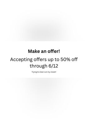 Accepting offers 50% thru 6/12!